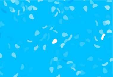 Rastgele biçimlerde hafif BLUE vektör dokusu. Renkli rastgele şekillerle modern soyut illüstrasyon. Duvar kağıtları için zarif tasarım.