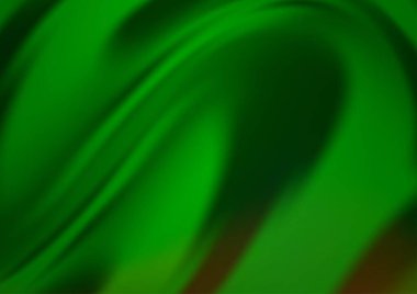 Bükülmüş çizgileri olan Açık Yeşil vektör arkaplanı.