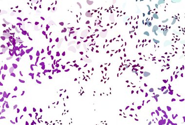 Rastgele şekilli açık mor vektör dokusu. Rastgele şekillerle soyut tarzda dekoratif tasarım. Duvar kağıtları için zarif tasarım.