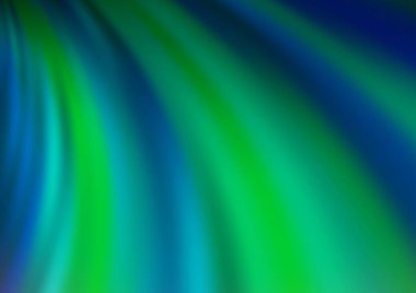 Bükülmüş çizgileri olan Açık Yeşil vektör arkaplanı.