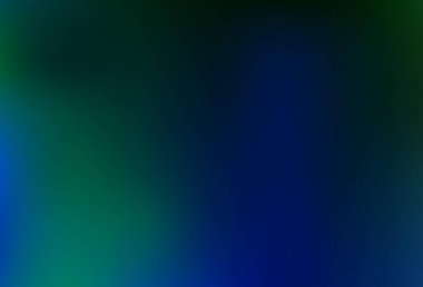 Koyu mavi, yeşil vektör soyut bulanık şablon. Zarif bir tasarıma sahip soyut bir çizim. İşiniz için en iyi bulanık tasarım.