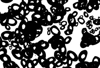 Siyah ve beyaz vektör benekli. Doğa tarzında renkli baloncuklu soyut illüstrasyon. Reklamlar, broşürler için desen.