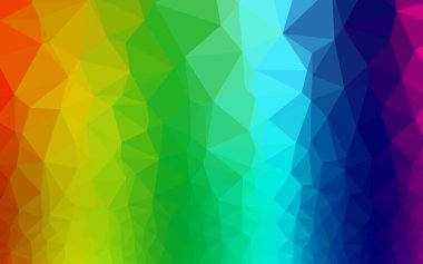 Açık Çokrenkli, Gökkuşağı vektörü çokgen desen.