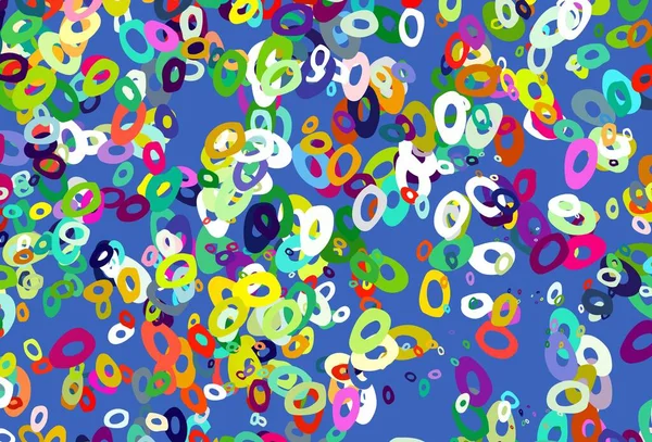 Motif Multicolore Clair Vecteur Arc Ciel Avec Sphères Belle Illustration — Image vectorielle