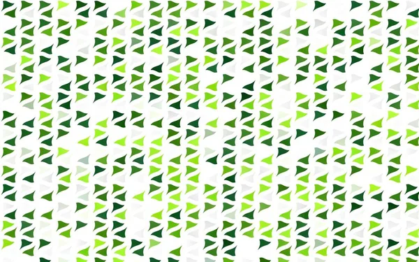 Светло Зеленый Векторный Отскок Линиями Треугольниками — стоковый вектор