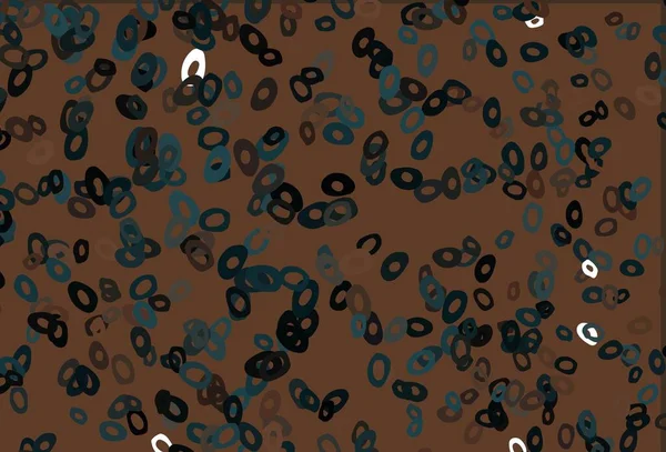Темно Черный Векторный Фон Пузырями Современная Абстрактная Иллюстрация Красочными Каплями — стоковый вектор