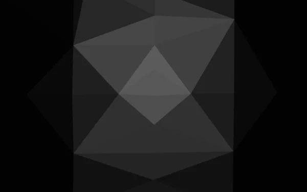 ダークシルバーグレーベクトル多角形テンプレート — ストックベクタ