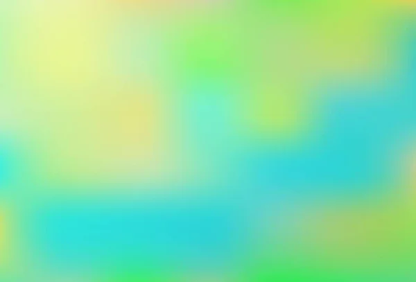 Светло Зеленый Желтый Вектор Размытый Блеск Рисунок Красочная Абстрактная Иллюстрация — стоковый вектор