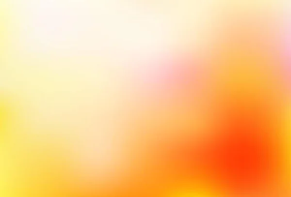 Motif Bokeh Abstrait Jaune Clair Vecteur Orange Une Vague Illustration — Image vectorielle