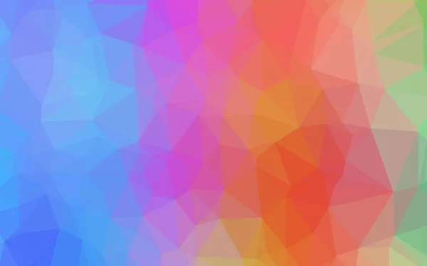 光多色 虹ベクトル多角形抽象的なレイアウト — ストックベクタ