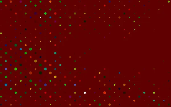 光の多色 泡と虹のベクトル背景 — ストックベクタ