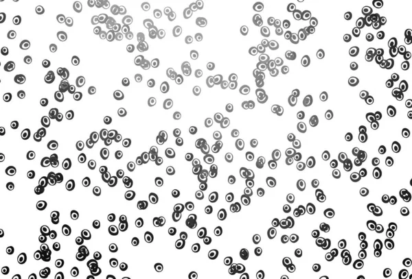 Světlé Stříbrné Šedé Vektorové Pozadí Bublinami Třpytivé Abstraktní Ilustrace Rozmazanými — Stockový vektor