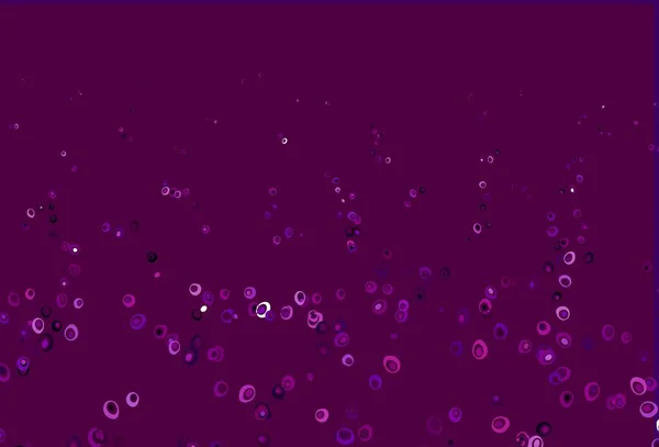 Luz Plantilla Vectorial Púrpura Con Círculos Burbujas Borrosas Sobre Fondo — Vector de stock