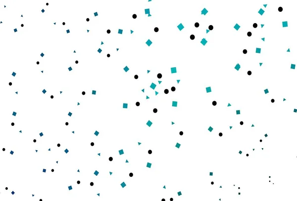 Hellblaue Vektortextur Poly Stil Mit Kreisen Würfeln Kreise Linien Rauten — Stockvektor