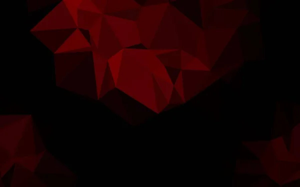 Layout Poligonal Abstrato Vetor Vermelho Escuro — Vetor de Stock