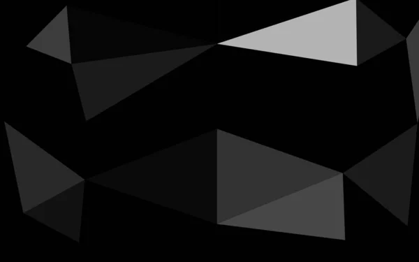 Light Silver Gray Vector Triangle Mosaic Template — Stock Vector