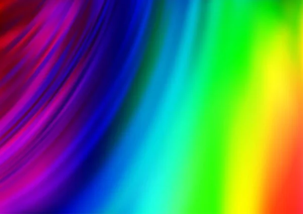 Cahaya Multicolor Pola Vektor Pelangi Dengan Bentuk Lampu - Stok Vektor