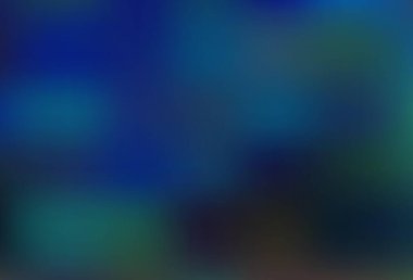 Koyu mavi vektör, parlak soyut arkaplanı bulanıklaştırdı. Bokeh tarzında tamamen yeni bir renk çizimi. Tasarımınız için yepyeni bir şablon.