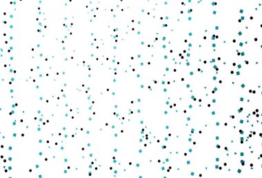 Daireleri, çizgileri, dikdörtgenleri olan hafif BLUE vektör düzeni. Renkli daireler, üçgenler, kareler çizilmiş bir resim. İniş sayfası için modern şablon.