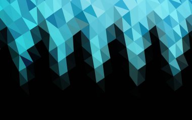 Hafif BLUE vektörü düşük poli düzeni.