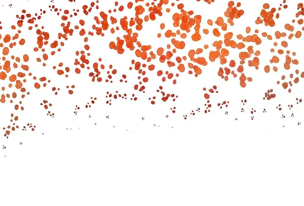 Modello Vettoriale Arancione Chiaro Con Linee Ovali Illustrazione Colori Completamente — Vettoriale Stock