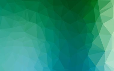 Açık mavi, yeşil vektör parlayan üçgen desen.