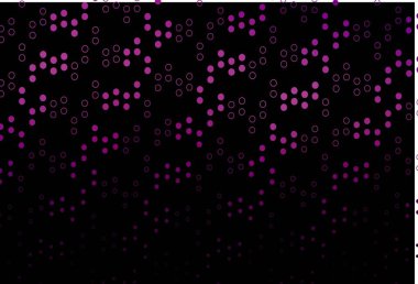 Çember şekilli koyu mor vektör düzeni. Soyut arka planda bulanık kabarcıklar ve renkli gradyan. Reklamlar, broşürler için desen.