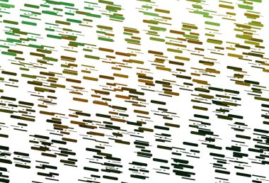 Açık yeşil, dar çizgileri olan sarı vektör deseni. Dar çizgileri olan parlak renkli çizimler. Reklamlar, posterler, afişler için desen.