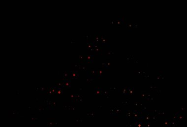 Daireli koyu turuncu vektör deseni. Çemberler, üçgenler ve küplerle soyut gradyan çizimi. Duvar kağıtları için şablon.