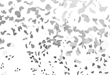 Aydınlık Gümüş, soyut şekilli gri vektör arkaplan. Soyut tarzda rengarenk gradyan şekilleri olan bir resim. Duvar kağıtları için zarif tasarım.