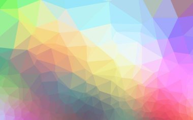 Açık Çokrenkli, Gökkuşağı vektörü düşük polimerli doku.