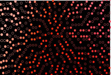 Disklerle birlikte koyu kırmızı vektör dokusu. Bulanık dekoratif tasarım baloncuklu soyut tarzda. Reklamlar, broşürler için desen.