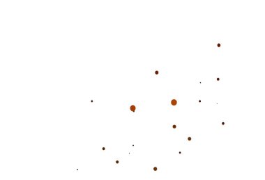 Açık sarı, küreli turuncu vektör deseni. Soyut arka planda bulanık kabarcıklar ve renkli gradyan. Güzel web siteleri için desen.