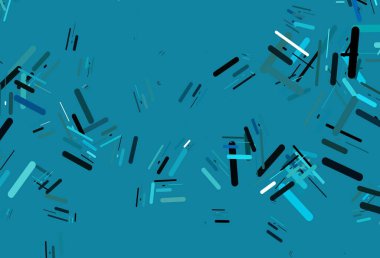 Renkli çizgileri olan açık mavi vektör dokusu. Renkli çubuklarla gösterişli soyut çizimler. Web siteleri, iniş sayfaları için desen.