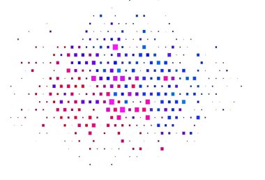 Açık mavi, dikdörtgenli, kare şeklinde kırmızı vektör arkaplan. Renkli dikdörtgenlerle modern soyut çizimler. İniş sayfası için modern şablon.
