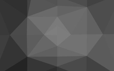 Koyu Gümüş, gri vektör çokgen şablonu.