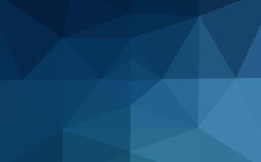 Koyu mavi vektör bulanık üçgen deseni.