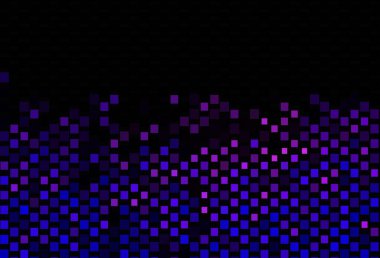 Koyu pembe, dikdörtgenli, kare şeklinde mavi vektör düzeni. Renkli dikdörtgenlerle modern soyut çizimler. Terfi için modern şablon.