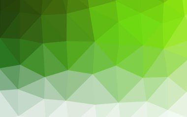 Açık Yeşil vektör çokgen arkaplan.