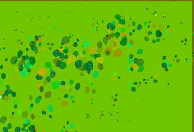 Açık yeşil, eğri kurdeleli sarı vektör şablonu. Mermer stilinde tamamen yeni bir renk çizimi. İşiniz için yepyeni bir mermer tasarımı..