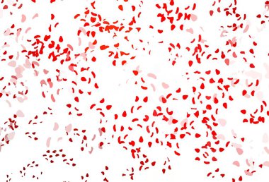 Kaotik şekilli açık kırmızı vektör deseni. Renkli rastgele şekillerle modern soyut illüstrasyon. İşiniz için en iyi akıllı tasarım.