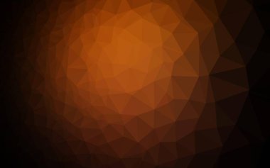 Koyu Turuncu vektör çokgen arkaplan.