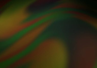 Bükülmüş kurdeleli koyu yeşil vektör şablonu.