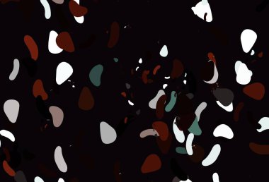 Kaotik şekilli açık kırmızı vektör deseni. Rastgele şekillerle soyut tarzda dekoratif tasarım. Duvar kağıtları için zarif tasarım.