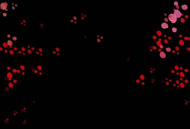 Kıvrımlı daireleri olan koyu kırmızı vektör. Mermer stili ve gradyanı olan yepyeni renkli çizimler. Arkaplanlar için desenli dalga deseni.