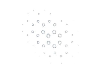 Küreli açık mavi vektör deseni. Renkli su damlaları olan modern soyut çizimler. Marka kitabınız için şablon.