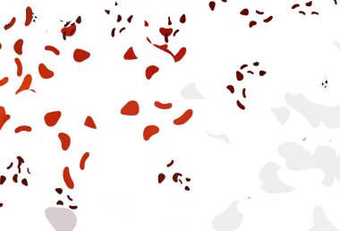 Açık Kırmızı, Memphis şekilli sarı vektör şablonu. Soyut tarzda rengarenk gradyan şekilleri olan bir resim. İşiniz için en iyi akıllı tasarım.