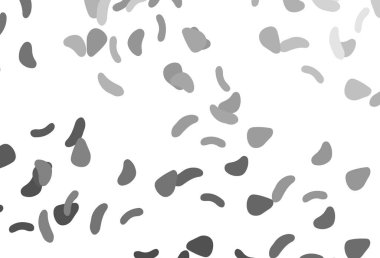 Aydınlık Gümüş, soyut şekilli gri vektör arkaplan. Modern tarzda değişen renkli kaotik formlar. İşiniz için en iyi akıllı tasarım.