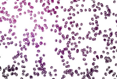 Küreli açık mor vektör deseni. Bulanık dekoratif tasarım baloncuklu soyut tarzda. Güzel web siteleri için desen.