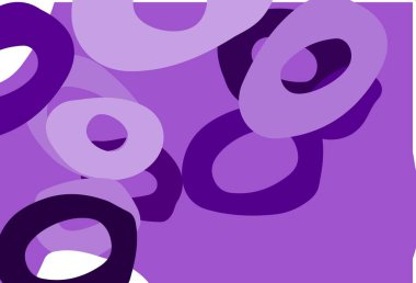 Dairesel açık mor vektör şablonu. Soyut arka planda bulanık kabarcıklar ve renkli gradyan. Reklamlar, broşürler için desen.